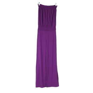 Xhilaration Romper Jumpsuit Womens Size XS Purple Knit
